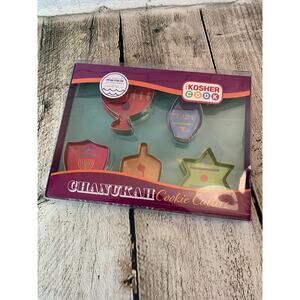 THE KOSHER COOK 5 Piece Chanukah Cookie Cutter Set